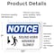 Signmission Sound Horn Advance Slowly Sign With Symbol, 10 in W x Rectangle, Vinyl Decal OS-2PACK-NS-D-710-L-18370 - alternate 5